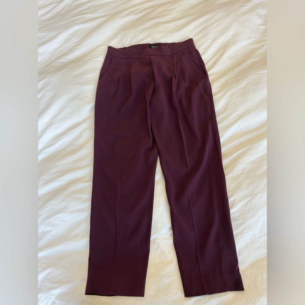 Aritzia Babaton Deep Plum Pants - Size 2